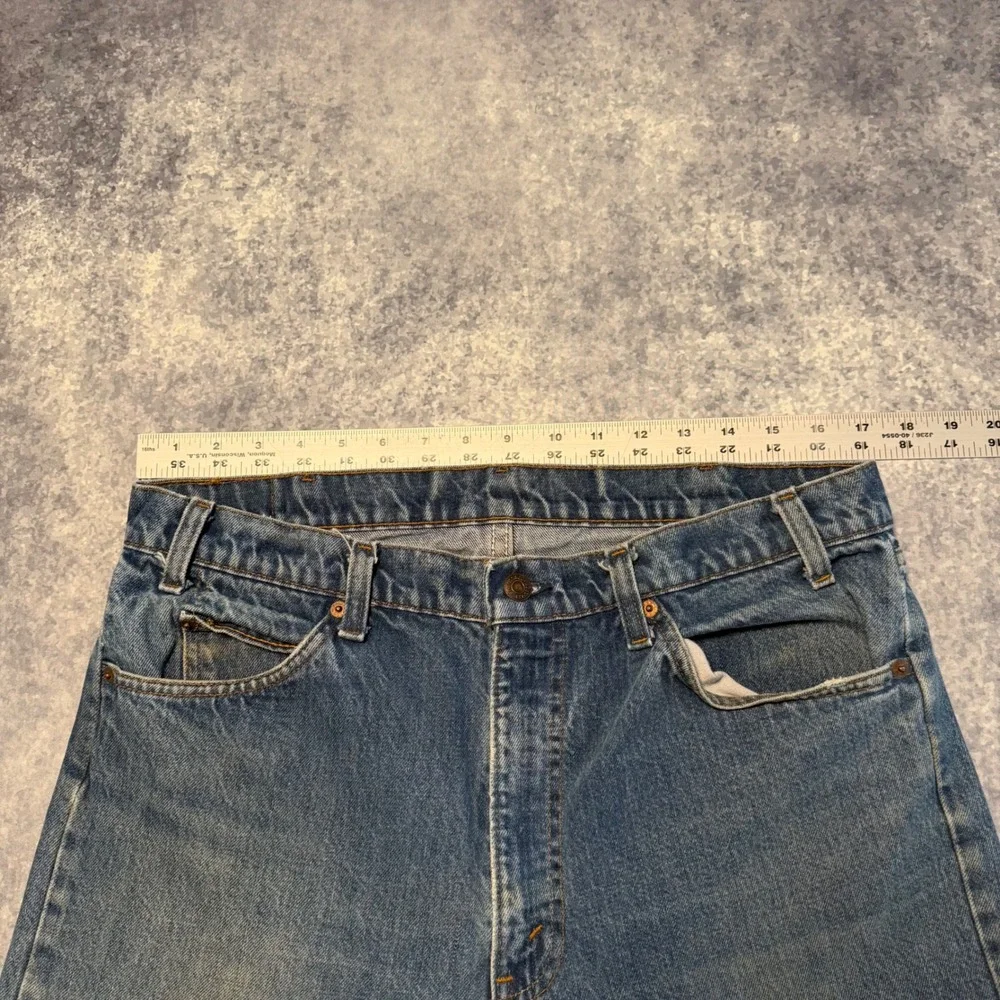 Vintage Levi's 505 Orange Tab Jeans Mens Medium Wash Straight Leg Denim 36x32